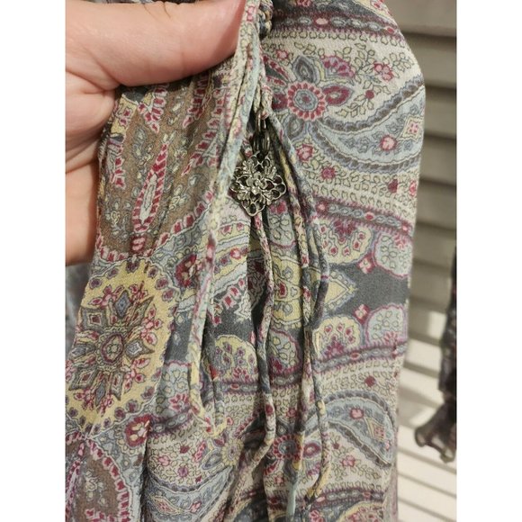 ZIMMERMANN Gemma Paisley Playsuit Romper Flutter Ruffle Sz 2 Silk Cute - Picture 5 of 11